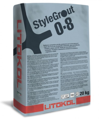  MORTIER-JOINTS StyleGrout 0-8mm - 20 KG Silver 1 /LITOKOL