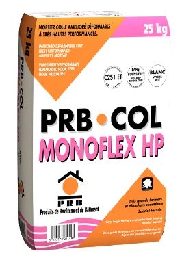 PRB COLLE MONOFLEX HP BLANCHE 25Kg