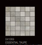 GAZZINI • ESSENTIAL Mosaïques 5x5 Plaque 30x30 /Taupe 041069 /COD.rond 24