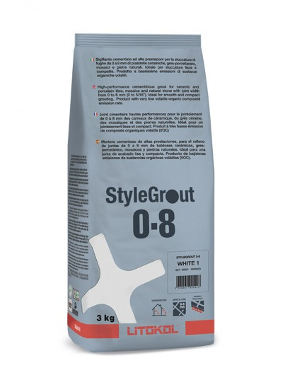 MORTIER-JOINTS StyleGrout 0-8 - White 1 - 3 kg /LITOKOL