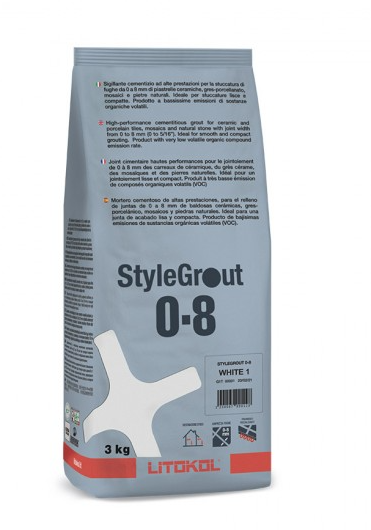 MORTIER-JOINTS StyleGrout 0-8 - Black 1 - 3 kg /LITOKOL