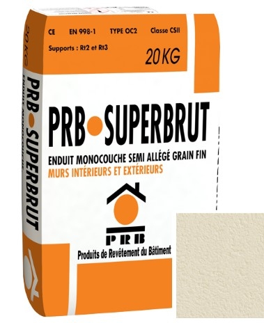 PRB • SUPERBRUT Enduit monocouche 20 Kg /Azay le Rideau 26