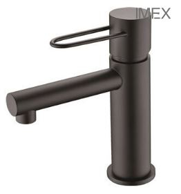 IMEX  MILOS - MITIGEUR MONOCOMMANDE LAVABO - BDY027-1/NG / NOIR MAT