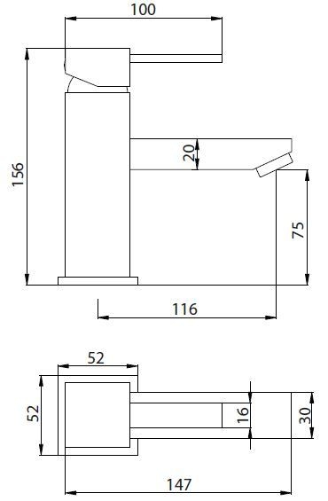 MITIGEUR LAVABO PALERME CHROMÉ /OZE